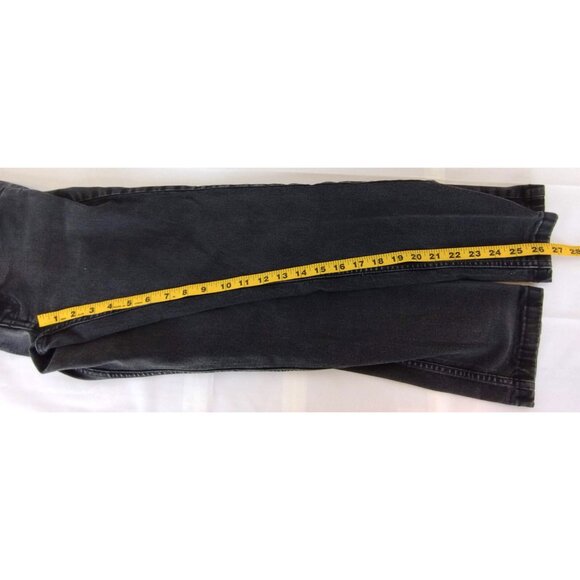 The Perfect Jean Nyc Mens 28X28 Black Skinny Fit Zip Fly Stretch Denim Pants - Picture 6 of 6